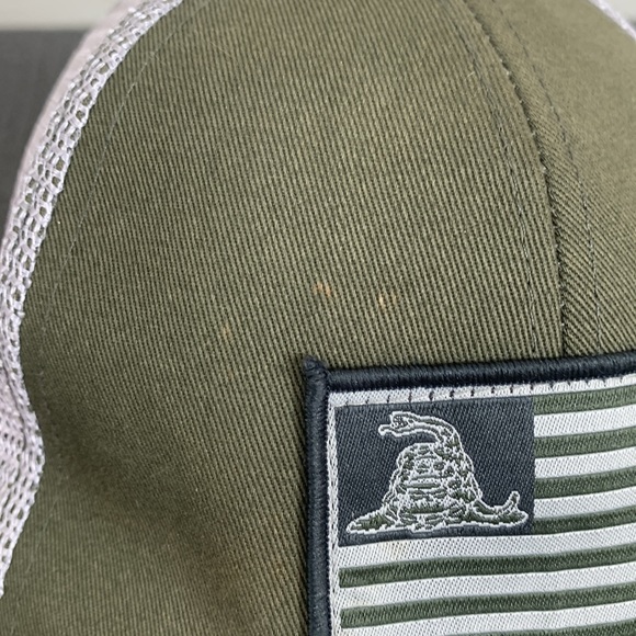 Don't Tread on Me Flag Trucker Hat Mens Adjustable Mesh Back Snapback Rural King - Picture 6 of 16